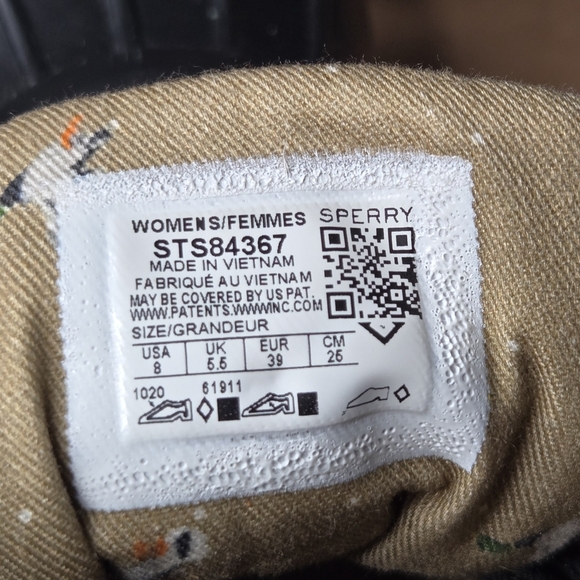 Sperry Womens STS84367 Black Top Sider Quilted Saltwater Duck Rain Boots Size 8 - Picture 11 of 11